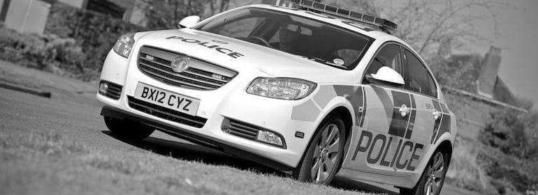 B&W Police car