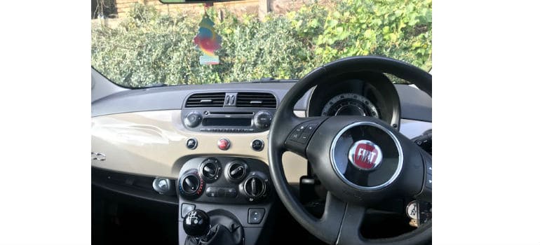 Fiat 500 steering wheel