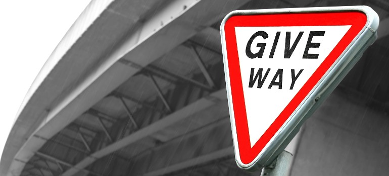 Give way sign 