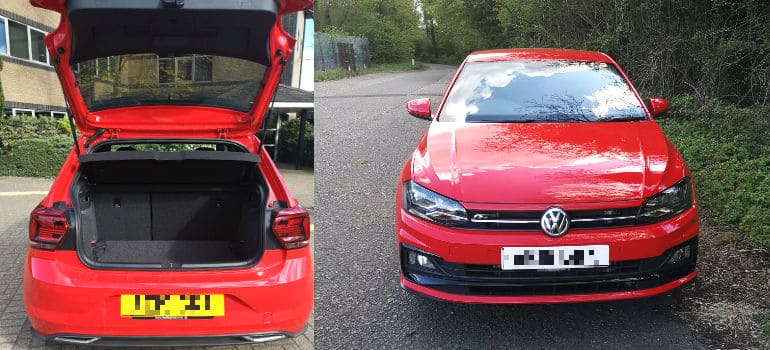 VW Polo front and back